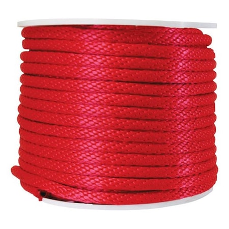 Wellington P7240S00200R01S Solid Braided Poly Derby Rope Red 74980
