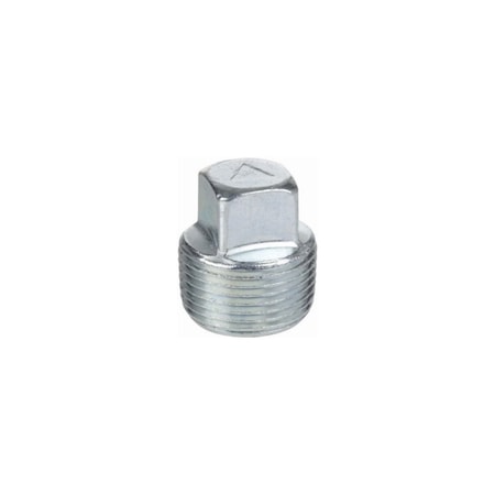 Asc Engineered Solutions Galvanized Pipe Plug, Square Head, 3 In. 8700160206