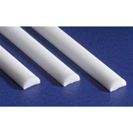 Evergreen 0.40 in. x 1 mm Half Round Rod EVG240