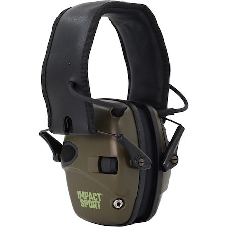 Honeywell Howard Leight EARMUFF, IMPACT SPORT, GREEN R-01526SIOC