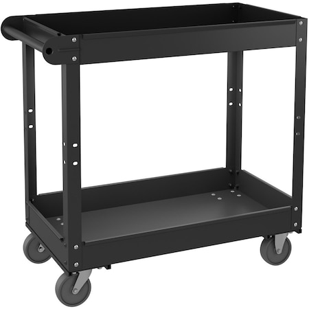 Lorell Utility Cart, Steel, 400 lbs Load Capacity, 30 in L, 16 in W, 32 in H 59689