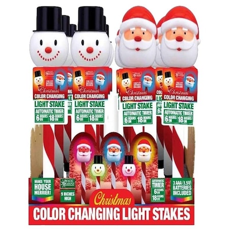Hometown Holidays Santas Forest Santa/Snowman Path Light 70299