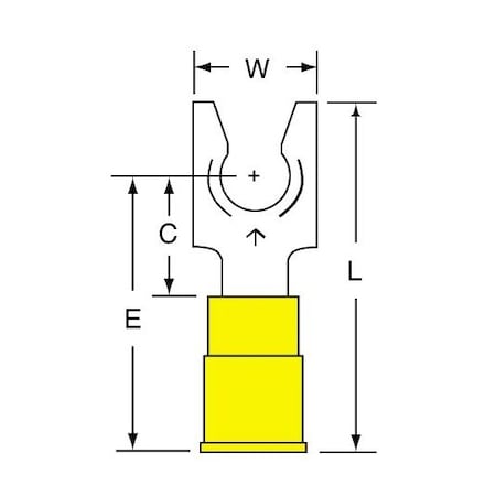 3M 12-10 Vinyl Insulated Butted S Yellow, 1000PK SS-33-14-P