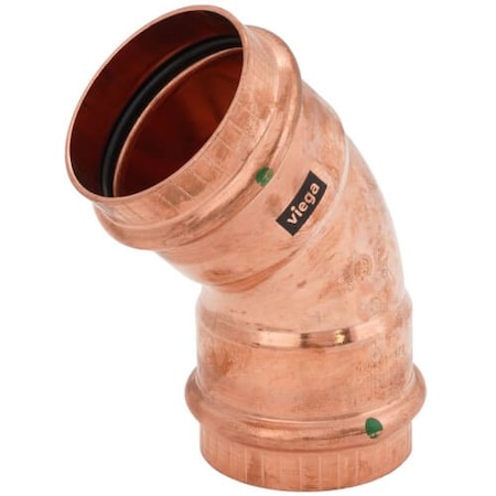Viega ProPress 45 elbow P1 2 P2 2 copper 77043