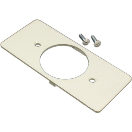 Wiremold Single Faceplate Fitting, Gray, PVC 5507T1-G