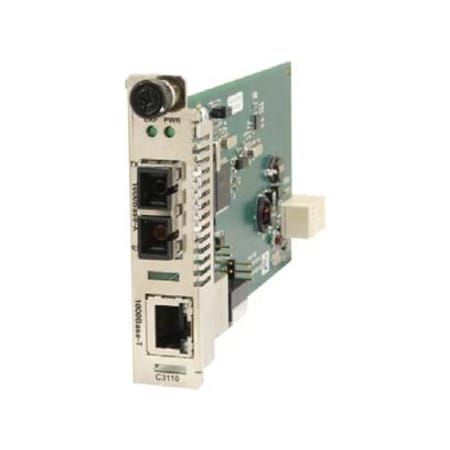 Transition Networks MEDIA CONVERTER- 1000BASE-T TO 1000BASE-SX, MM SC, 2KM C3110-1013