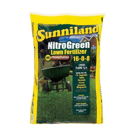 Sunniland Nitro Green Spring Lawn Fertilizer For All Grasses 7600 sq ft 125158