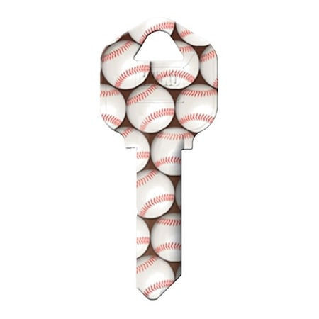 Hy-Ko Key Blank, Brass, Nickel-Plated, For: Kwikset KW1 Keyways 16010KW1-26