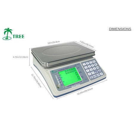 Bubblefast Mid Counting Scales Plus - 7 lb x 0.0002lb MCT 7 Plus