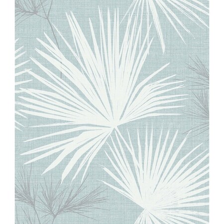 A-Street Prints Hatteras Sky Blue Palms Wallpaper 4172-27491