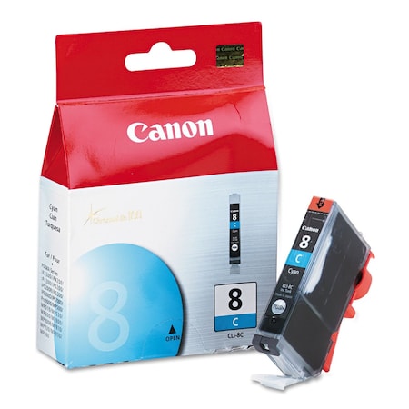 Canon Ink Cartridge, Cli-8C, Cyan 0621B002