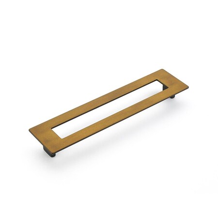 Schaub 192mm Center to Center Rectangular Finestrino Cabinet Pull Burnished Bronze Finish 446-BRBZ