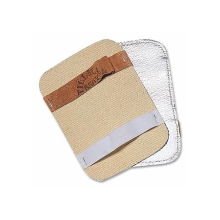 Tillman Aluminized Back-Hand Pad, 550X Aluminized Rayon, 5-1/2 in W x 7-1/2 in H, Economy Double, 6PK 724-550X