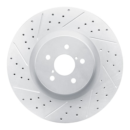 Dynamic Friction Co DFC Geoperformance Rotor - Drilled and Slotted 830-13014L
