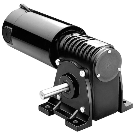 Bodine Electric Model, PMDC Right Angle Gearmotor, 130 VDC, 1/2 HP, 18:1 Gear Ratio 139 RPM 4101