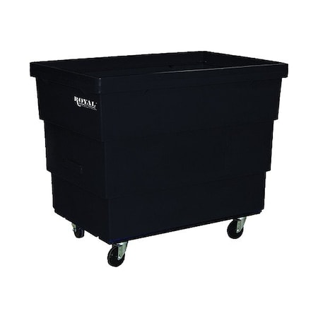 Royal Basket Trucks Cube Truck, Blk, Rubber G11-BKX-RCC-4HNN