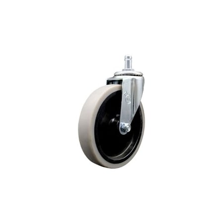 Service Caster 5 Inch Thermoplastic Rubber Wheel 7/8 Grip Ring Stem Caster SCC-GR05S510-TPRS-71678