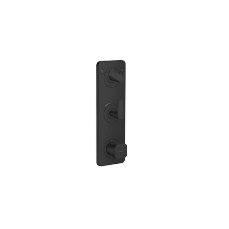 Axor Citterio C Thermostatic Module Trim 15" x 5" for 2 Functions in Matte Black 49700671