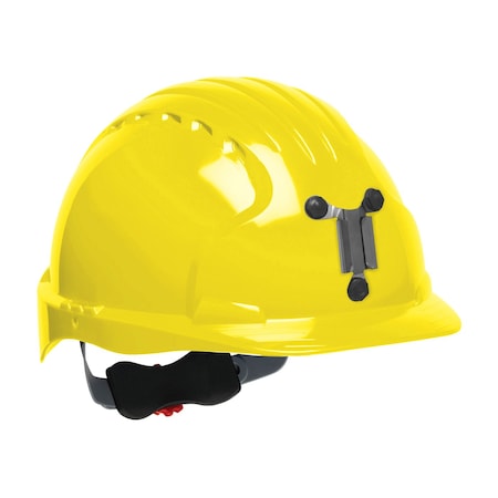 Jsp Standard Brim Mining Hard Hat w/HDPE Shell, 6-Point Polyester Suspension, Wheel Ratchet Adj. 280-EV6151M-20