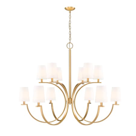 Z-Lite Cordelia Modern Gold 12 Light Chandelier 2016-12MGLD