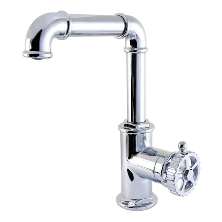 Kingston Brass One-Handle Single-Hole Bathroom Faucet with Push Pop-Up Drain, Polished Chrome LS6001CG