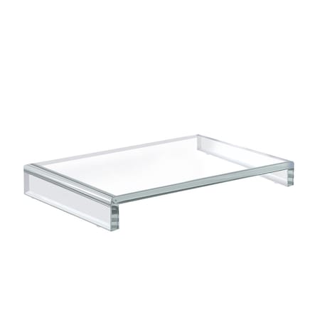 Azar Displays Clear Acrylic 1/2" Thick Riser w/ Bumpers, 11.75"L x 7.75"W x 2"H 515370-1PK