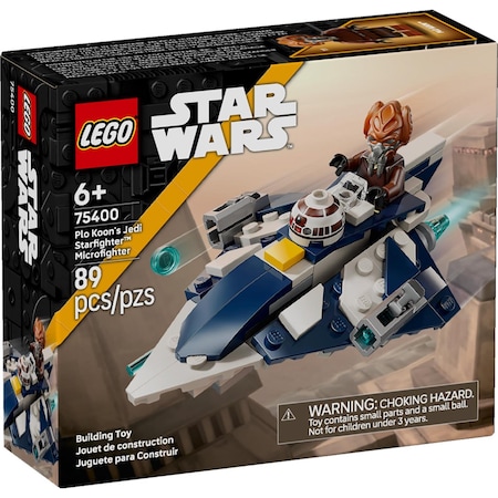 Lego Plo Koons Jedi Starfighter Microfighter Star Wars Building Set Multicolored 89 pc 75400