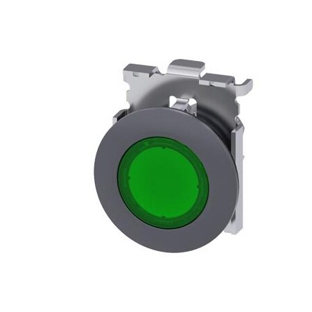 Siemens Indicator light in illuminated pushbutton design, 30 mm, round 3SU1061-0JD40-0AA0-ZY12
