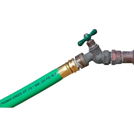 Underhill 3/4 in ID x 75 ft L Water Hose, Pliovic Tube, Green H75-075G