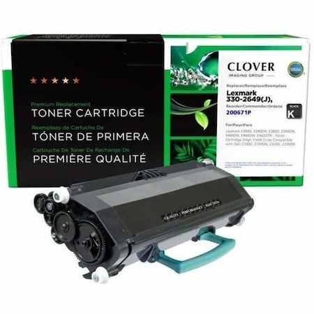 Clover Imaging Group CIG Reman High Yield Toner, Alt for Lexmark E260A11A, E260A21A 200671P