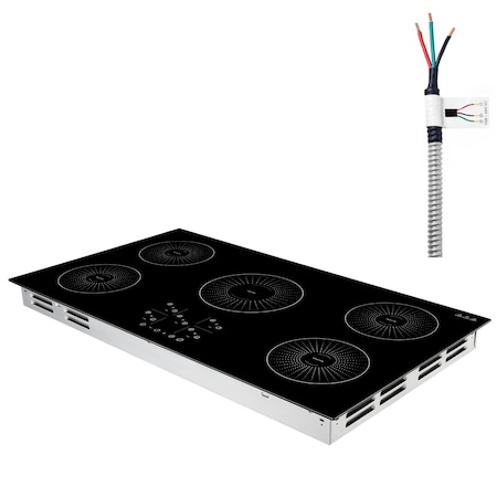 Vevor Induction Cooktop 30inch 5 Burners Built-in Electric Stove 220V 9200W LI5-36