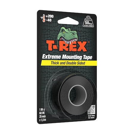 T-Rex Foam Tape, Black, 60 in L 285337