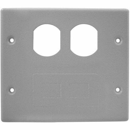 Hubbell Wiring Device-Kellems Plate, 4000 Series Raceway, Plates HBL4747BFGY