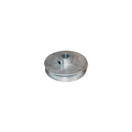 Cdco 3/4" V-Groove Pulley, 3/4" Bore, 2-1/2" OD, 2-1/4" Pitch Dia, 1/2" W x 11/32" Thick Belt, Zinc 250A7