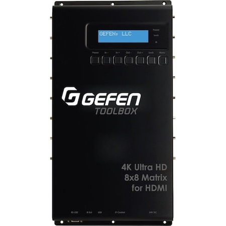 Gefen 4K ULTRA HD 8X8 MATRIX FOR HDMI GTB-HD4K2K-848-BLK