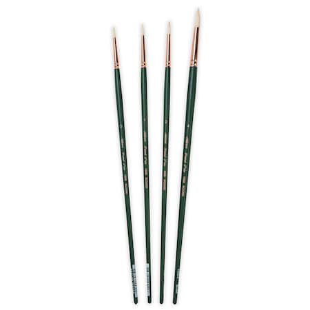 Silver Brush Grand Prix Small Round Brushes, 4-Piece Set GP-1066