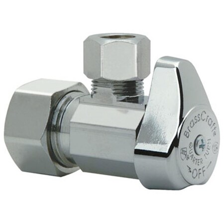 Pinpoint G2CR39X CD .63 x .5 in. Chrome Angle Valve PI589930