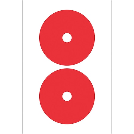 Accuform GAUGE MARKING DECALS 5 in  COLOR RED GML113RD