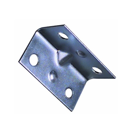 National Hardware V113 Series Corner Brace, 1-1/2 in L, 3/4 in W, 1-1/2 in H, Steel, Zinc, 4PK N206-920