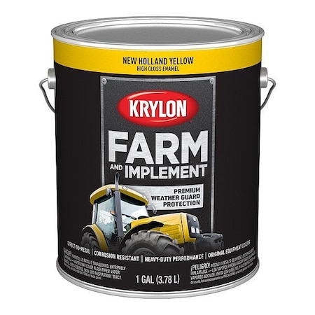 Krylon Acrylic Coating, High Gloss, New Holland Yellow K01975008