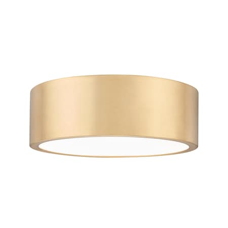 Z-Lite Coronado 1 Light Flush Mount, Modern Gold, 12.25 In W 1017F12-MGLD-LED