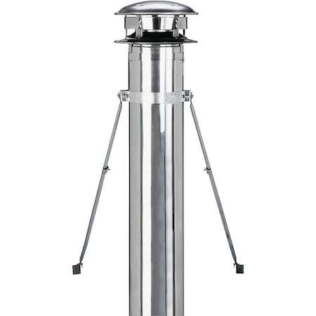 Selkirk Roof Brace Kit, Stainless Steel, Includes: (1) Bolt Adjustment and (1) Roof Bracket 208440