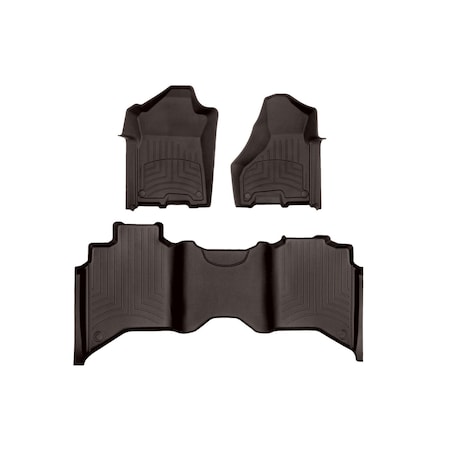 Weathertech Cocoa, Front and Rear FloorLiner HP 471545-1-6IM