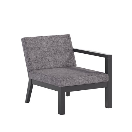 Polybird BREEZE DEEP SEAT SECTIONAL PIECE LEFT CHAIR BLACK POLYBIRD P101-BK-CASL