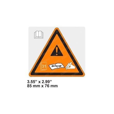 Skyjack REPLACEMENT DECAL, WARN ANNUAL INSPECTION 172695