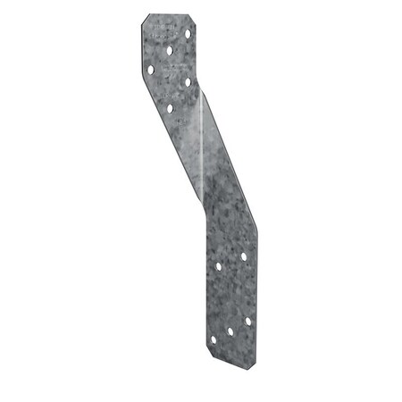 Simpson Strong-Tie Hurricane Tie, 6.38 in L, 1-1/4 in W, Steel, Galvanized/Zinc H2.5T