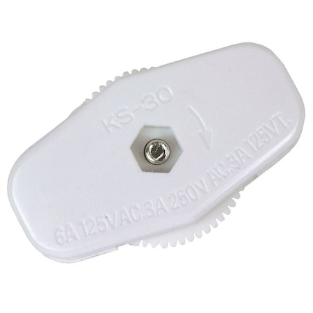 Manufacturers Direct WHT On/Off Lamp Switch 88920