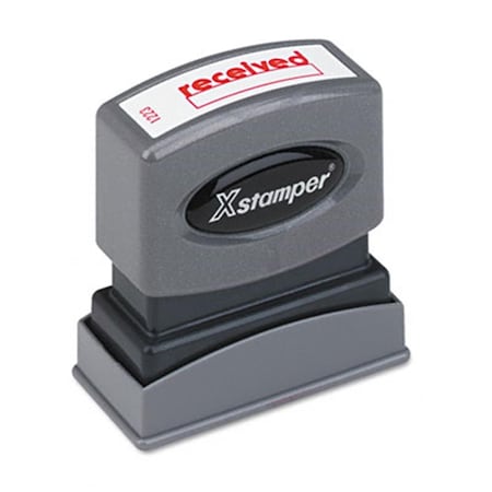 Shachihata One-Color Title Message Stamp Received Pre-Inked/Re-Inkable Red 1223