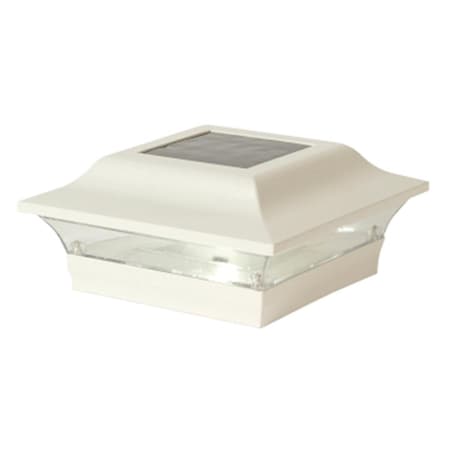 Supershine 5X5 White Aluminum Imperial Solar Post Cap SU52276
