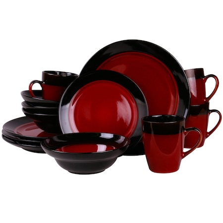Elama 's Tanizia 16 Piece High Gloss Dinnerware Set EL-TANIZIA